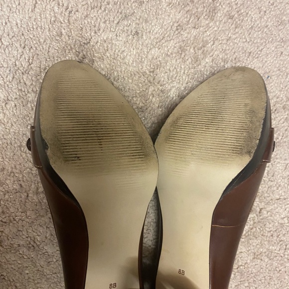 Talbots Genuine Leather Stiletto Brown Size 8 - Picture 5 of 7